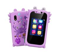 Kids Smart Phone, Toddler Learning Toy, 0.78in Educational Cell Phone, Multicolor Built-In Camera Feature, Authentic Music Player Function for Boys and Girls Learnings