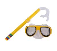 Kids Snorkel Set - Anti Fog Tempered Glass , Food Grade Liquid Silicone Skirt, Leak Proof Swimming Goggles, Flexible Easy Breath Pipe, Panoramic Wide View Gear | For Children