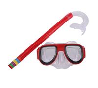 Kids Snorkel Set - Anti Fog Tempered Glass , Food Grade Liquid Silicone Skirt, Leak Proof Swimming Goggles, Flexible Easy Breath Pipe, Panoramic Wide View Gear | For Children