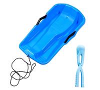 Kids Snow Sledge - Heavy Duty & Flexible | High-Speed Slides | Thickened Grass & Sand Skiing Sled | Perfect For Adults & Children, Beach Park & Mountain Use, Includes Ropes & Handles,Ages 3-12