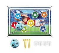 Kids Soccer Game, Practice Scoring Mat Kit, Portable Training Field with Target Marking System, Lightweight Playground Activity Set, Colorful Sport Style Design for Park Garden