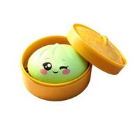 Kids Squeeze Toys, Colorful Ultra Soft Steamed Buns Desktop Ornaments, Portable Fun Buns Squish Toys for Teens Boys Girls Adults Women Men Kindergarten Birthday, 3.35x2.36 Inches