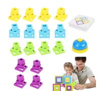 Kids Stacking Blocks, Preschool Learning Puzzle, Sensory Toys, ABS Interactive Board Game, Exquisite Parent-Child Bonding, Perfect for Thanksgiving, Birthdays, Early Childhood Development, 27x26x6.5cm