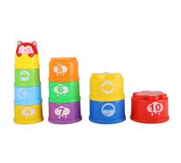 Kids Stacking Toys, Musical Rainbow Stacking Toy, Cartoon Colorful Children Toy, Portable Stackable Cups for Enhancing Fine Motor Skills, Engaging Learning Experience, 7.28x6.1x3.54, Inches