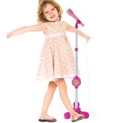 Kids Standing Microphone, Colorful Toy Microphone Stand, Kids Karaoke Machine, Connectable Function, 31.5-43.31 Inches Fun Entertainment for Killing Time