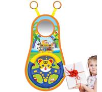 Kids Steering Wheel Toy - 22x43 cm Educational Car Seat Toy, Safe Child-Friendly Driving Experience | Smooth Edges, Interactive Learning Through Play, Perfect for Young Children, Fun