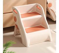 Kids Stepping Stool - Kids Bathroom Stool, Foldable Footstool, Foldable 2 Step Stools with Handles, Anti-Slip Ladder, Lightweight Tool For Toilet Potty Training Kitchen Bedroom Classroom