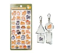 Kids Stickers - Japanese Traditional Culture 9.5x20cm | Resin Decorative Sticker | 3D Self-Adhesive PVC Epoxy Resin Sticker For Crafting, Scrapbooking, And Decoration