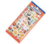 Kids Stickers - PVC Family Sparkly Reusable Stickers, Waterproof Vinyl Sticker Bulk, 3D Puffy Food Sticker For Kids | For Laptops Phone Case Party Birthday Classroom Reward Prizes Activity