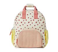 Kids Strawberry Backpack, Fruit Print Canvas Daypack, Adorable Fruit Pattern Schoolbags, Multifunctional Schoolbag for Hiking, Running, Travel and Everyday Adventures, Cute Girls