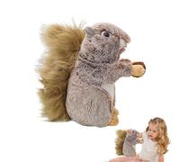 Kids Stuffed Squirrel, Squirrel Stuffed Animals, Plush Squirrel for Birthday, Cute Squirrel Toy, 25x10x25 cm, Adorable Stuffed Squirrel Animal for Kids, Plush Toy Gift for Birthdays and Holidays