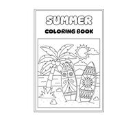 Kids Summer colouring book: Colour the cover too!! Make it your own!! 25 pages of fun!