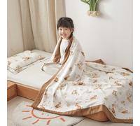 Kids Summer Quilt FourLayer Gauze Lightweight Breathable Cooling Blanket for Children 47x59
