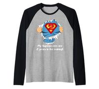 Kids Superhero Birthday Gift For 2 Year Old Camiseta Manga Raglan