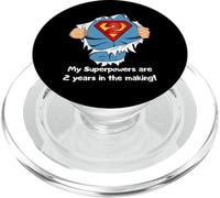 Kids Superhero Birthday Gift For 2 Year Old PopSockets PopGrip para MagSafe