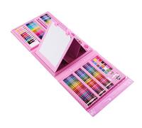 Kids Supplies-208 piezas - de dibujo de una sola cara, juego de herramientas de pintura, lápices de colores, colores pastel al óleo, pasteles de acuarela, lápices de colores, almohadillas para