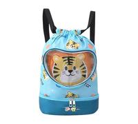 Kids Swim Backpack, Waterproof Beach Bag, Dry Wet Separation, Lightweight Cartoon Sturdy Design, Perfect for School Trips and Poolside Activities, 14.17x11.81 Inches