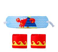 Kids Swim Belt - 24inch Adjustable Swim Training Belt | Polyester Safety Arm Rings - Flotation Waist Belts for Boys Girls with Secure Fit for Pool Practice Beach Trips and Learning Swimming