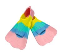 Kids Swim Fins - Silicone Swimming Training Fins | Freestyle Swimming Flippers | Short Swim Fiins ,Breaststroke Swiim Finss Free Diving Fin Beach Flipper For Adults , Children Men and Women