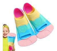 Kids Swim Fins - Swimming Training Accessory | Food-Grade Silicone Swim Flippers Training Fins For Pools Beaches Outdoor Lakes | Diving & Snorkeling Equipment For Pools, Beaches, Outdoor Lakes