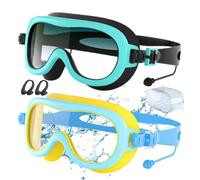 Kids Swim Goggles - 2-Pack Anti-Fog Pool Glasses | Leak-Proof UV Protection