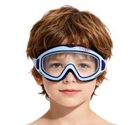 Kids Swim Goggles - Anti Fog Swimming Eyewear for Children | Soft Silicone Frame with Adjustable Strap, Wide View Lens Design, Leak Resistant Eye Protection for Pool Training Beach Use