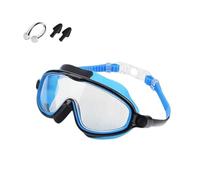 Kids Swim Goggles - Wide View Anti-Fog Swimming Gear with Nose Clip &