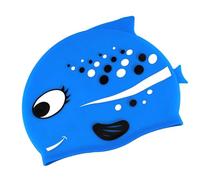 Kids Swim Hat Silicone, Adorable Swimming, Spotted Fish with