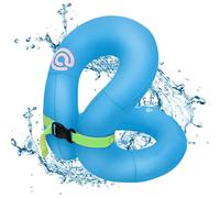 Kids Swim Ring, Inflatable Floating Swim Vest, Compact Heavy Duty Lightweight Air Bag Surround Water Trainer Tube for Sports, Boating, Beach, School Pool Class and Vacation, Safety Design, Blue