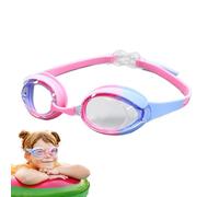 Kids Swimming Goggles - Anti-Fog Leakproof Swim, Glasses Adjustable 3-8 Years Soft Silicone with Wide View for Pool Use Durable Comfortable Fit for Girls and Boys Swim Goggles for Beach Traveling