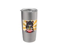 Kids Taipei Hot Pot Ramen Kawaii Formosa Bear Taiwan Travel Vaso térmico de acero inoxidable de doble pared