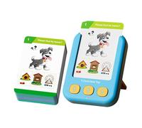 Kids Talking Flash Cards - Speech Learning Toys for Aged 3-5 | ABS Electronic Components with Animal Shapes Numbers Cards, Educational Sensory Teething Machine