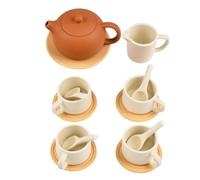 Kids Tea Party Kit - Miniature Kitchenware Set, Toy Utensils for Role Play, Durable Imaginative Play Accessory, Engaging Activity for Kindergarten, Daycare Centers, Family Nights and Preschoolers
