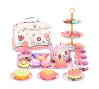 Kids Tea Set - 15.8cmx6.22 Inches | Kids Teā Party Set | Tea Play Seт | for Children , Girls , Nursery , Playing , Birthday , Party, Family , Gathering , Role