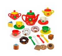 Kids Tea Set - 24 Piece Children's Afternoon Party Toy, Pretend Play