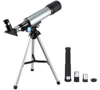 Kids Telescope 360x50mm with Tripod & Finder Scope, Portable Telescope for Kids & Beginners, Travel Mirror, Stars & Moon Map Included YangRy