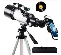 Kids Telescope for Adults Astronomy Beginners,400mm Focal Length 120X Magnification Scope Refractor Telescopes,with Smartphone Adapter,Backpack and Moon Filter YangRy