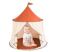 Kids Tent, Toddler Castle Playhouse, 53.15x43.31 Inches Children’s Pretend Play Tent, Foldable Storage, Blue Pink Options for Boys Girls Babies Indoor Outdoor Birthday and Fun