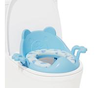 Kids Toilet Seat Cushion, Non Slip Soft Waterproof Potty Trainer, Comfort Seat with Handles for Boys Girls Children Travel Home Bathroom Indoor Outdoor Camping RV Dorm Toilet Safety