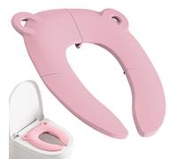 Kids Toilet Seat, Potty Train, 1 Piece Compact Design with Bidet Compatibility, Non Slip Secure Grip, Bathroom Seat for Travel, Public Use, Beach, Home, Multicolor