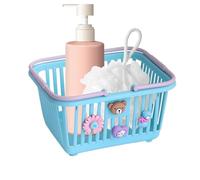 Kids Toy Basket Handled Storage Play Container Colorful PP Material Sturdy Lightweight 16x13x9.5cm for Boys Girls Pretend Grocery Shopping Room Organization Playtime Fun