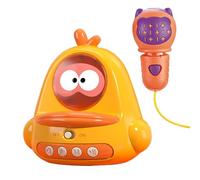 Kids Toy Microphone, Cartoon, Chick Shaped Microphone, Portabl Cartoon Baby Early Learning Singing Microphone Chick Shaped Toy,Handheld Karaoke Music Microphone Toys For Girls, Boys