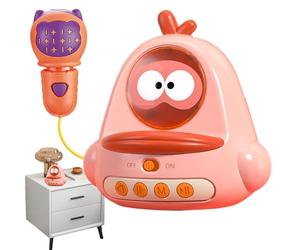 Kids Toy Microphone, Cartoon, Chick Shaped Microphone, Portabl Cartoon Baby Early Learning Singing Microphone Chick Shaped Toy,Handheld Karaoke Music Microphone Toys For Girls, Boys