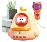 Kids Toy Microphone, Chick Shaped Cartoon Portable Karaoke Toy Micrófono, Handheld Karaoke Music Microphone Toys for Girls, Boys, Singing Toy for Fun Play, Musical Toy