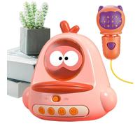 Kids Toy Microphone Portable Toy Chick Shaped Microphone For Kids Cartoon Microphone Toy For Boys Girls Karaoke Toy Microphone Handheld Kids Karaoke Mic Musical Microphone Toy