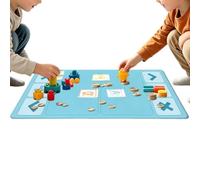 Kids Toy Trading Mat, Soft Sensory Toy Trading Game Mat | With Accept & Reject Zones, Non-Slip Stain Resistant Portable Roll-Up Play Mat For Fun Fair Trade Game