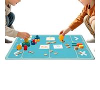 Kids Toy Trading Mat, Soft Sensory Toy Trading Game Mat | With Accept & Reject Zones, Non-Slip Stain Resistant Portable Roll-Up Play Mat For Fun Fair Trade Game