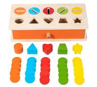 Kids Toys, Shapes Sorting Toy, Educational Sensory Puzzle, Natural Wood Sorting Game for for Preschool, Kindergarten, Children’s Day, Easter, Birthday, Christmas, Classroom, Home