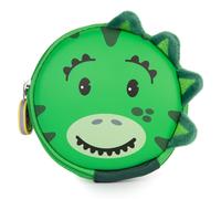 Kids Travel Pouch Monedero Llavero Mini Dinosaurio Green Hard boppi Tiny Trekker