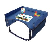 Kids Travel Tray - Car Seat Table Tray | Foldable Lap Desk | Children's Travel Trây With Adjustable Shoulder Straps & Pockets, For Boys Girls Airplane Road Trip Outdoor, Eating Painting Playtime